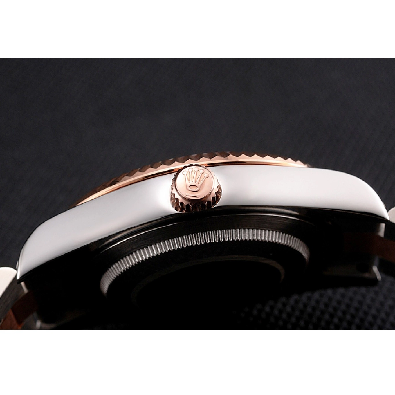 Aaa replica watch Swiss Stainless Tone Two Steel And Bezel Rolex Case Gold Dial Bracelet Rose Datejust 0722